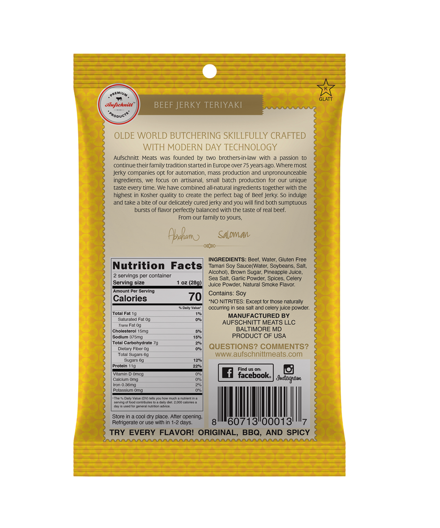 Teriyaki Beef Jerky Single Pack