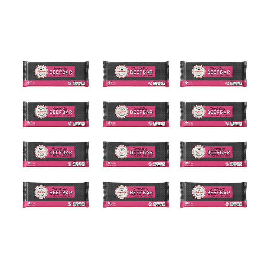 Beef Bar - Cranberry - Case of 12